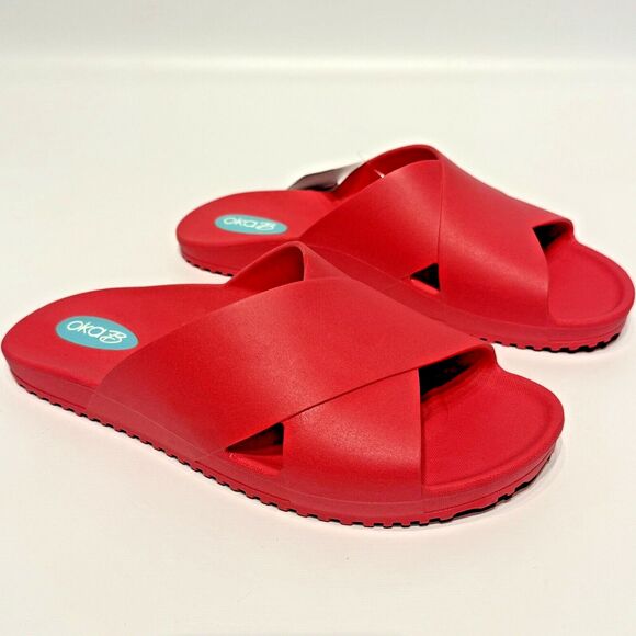 NWT Oka B Maxwell Slide Sandal Pink USA Made Recycled Materials Women's S (7-8) - Picture 2 of 11